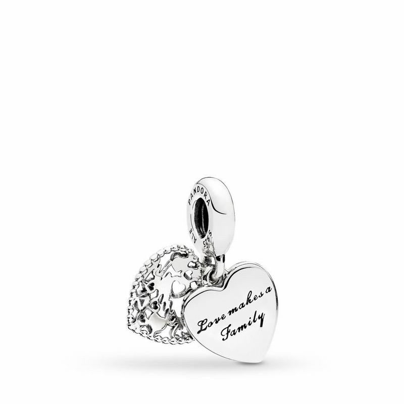 Pandora Love Makes A Family Dangle Charm Silver Egypt HO4801657